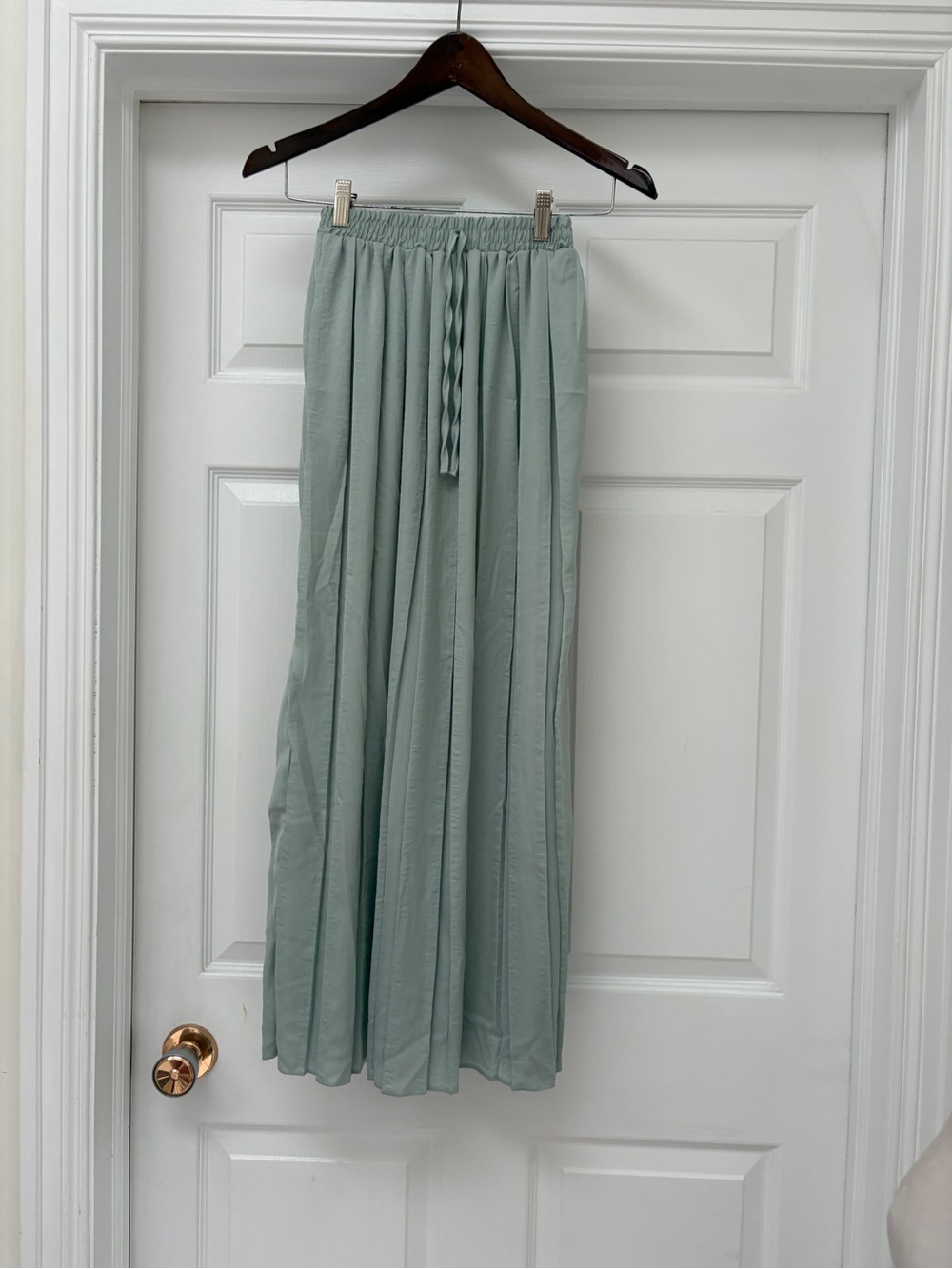 Ardene Mint Green Pleated Midi Skirt